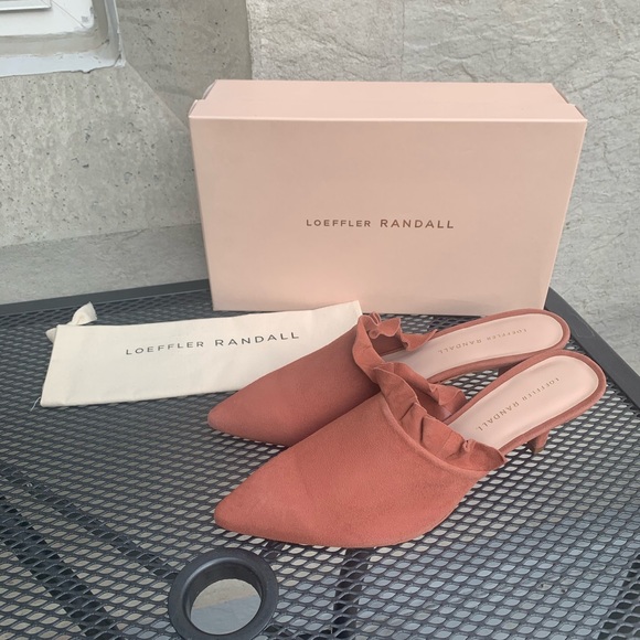 NIB Loeffler Randall Dusty Rose Berkley Mule Suede - Picture 2 of 6